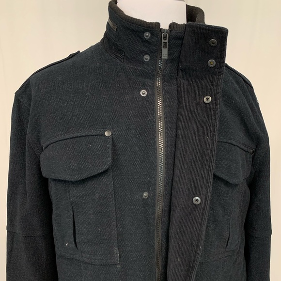 next Jackets & Coats Mens Next Signature Italian Moleskin Xxl Black Utility Field Coat